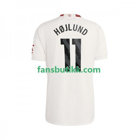 Fotballdrakt Manchester United Rasmus Hojlund 11 Tredjetrøye 2023-2024 Kortermet